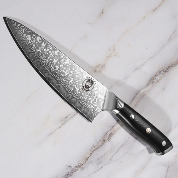 Grumpy Dad Co 8" Damascus Chef Knife - Image 2