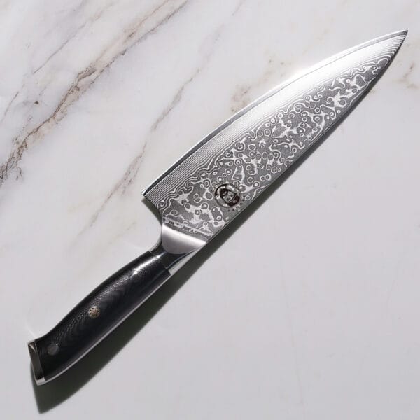 Grumpy Dad Co 8" Damascus Chef Knife - Image 4