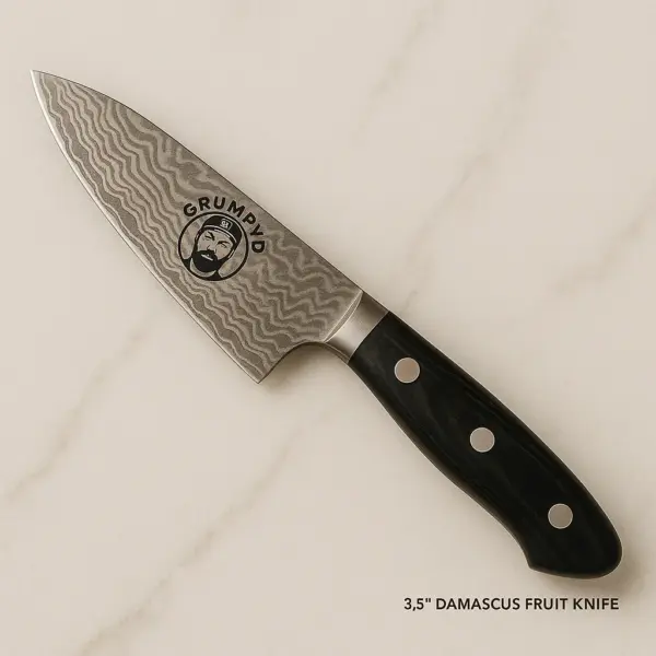 Grumpy Dad 3.5" Damascus Fruit Knife
