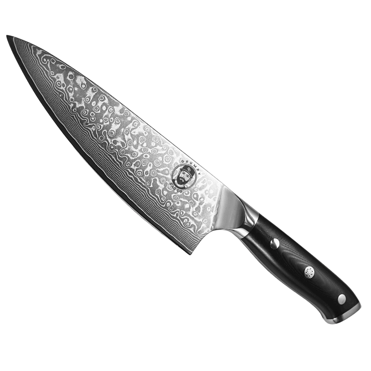Grumpy Dad Co 8" Damascus Chef Knife - Image 8