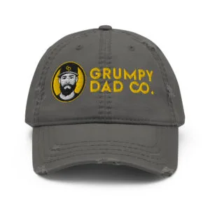 Grumpy Dad Co Distressed Dad Hat – Low Profile, High Attitude - Image 2