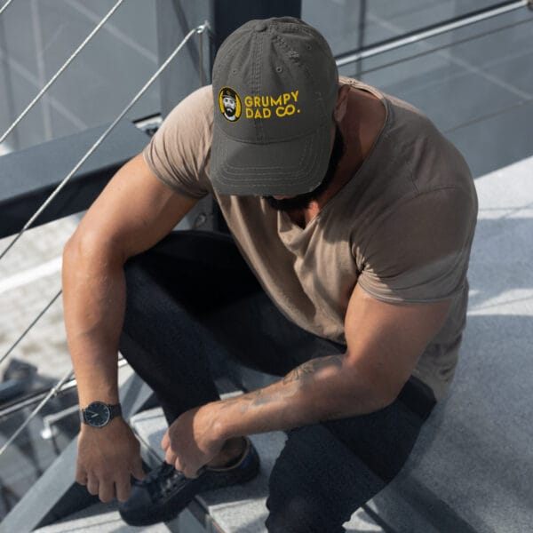 Grumpy Dad Co Distressed Dad Hat – Low Profile, High Attitude - Image 6