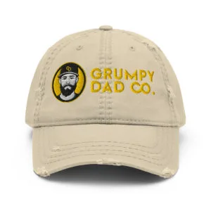 Grumpy Dad Co Distressed Dad Hat – Low Profile, High Attitude - Image 3