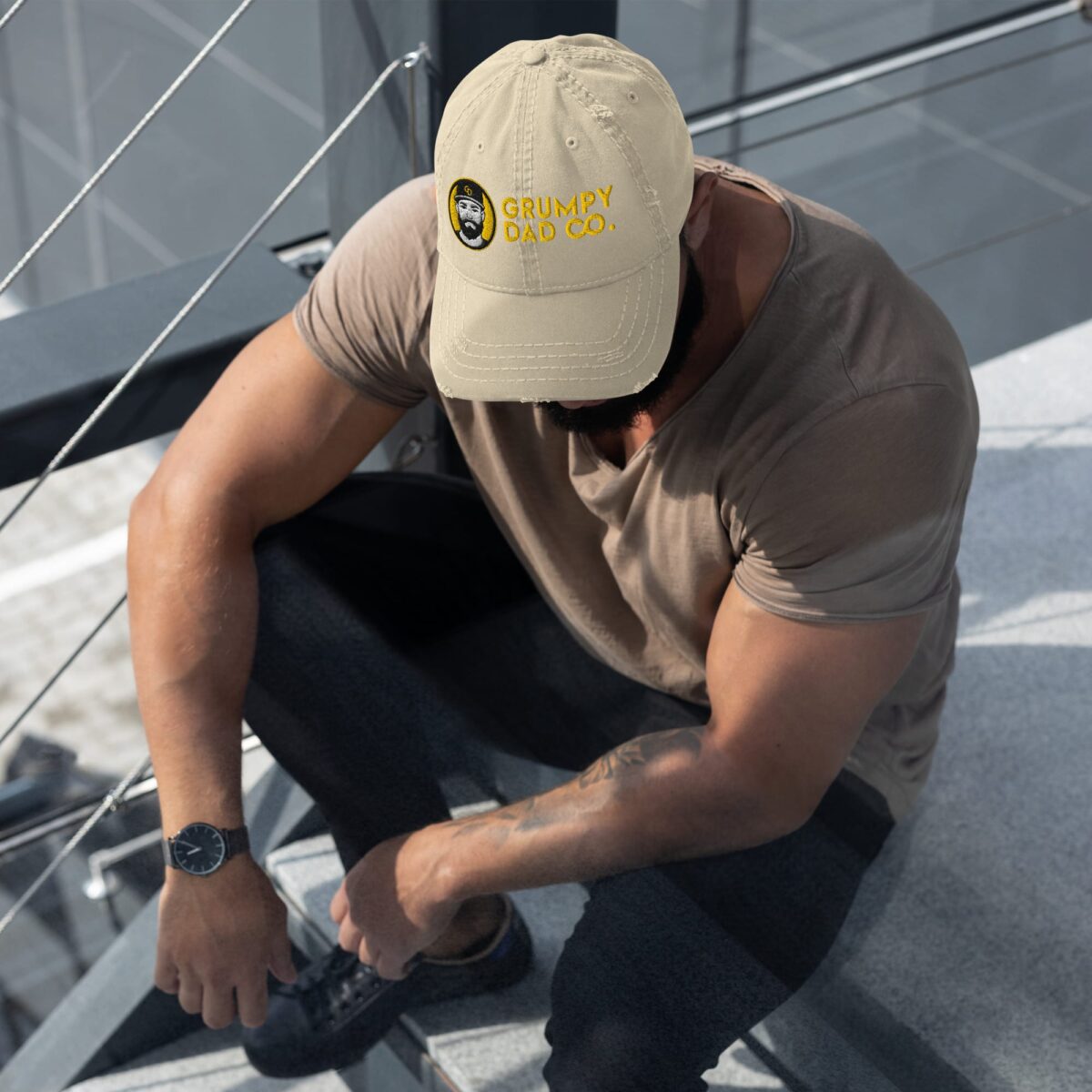 Grumpy Dad Co Distressed Dad Hat – Low Profile, High Attitude - Image 7