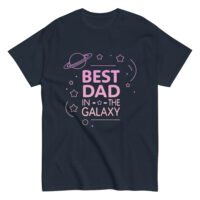 Best Dad in the Galaxy T-shirt with stars