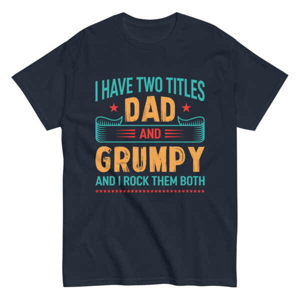 Dad and Grumpy title humor t-shirt design.
