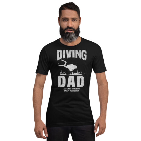 Diving Dad – Much Cooler Than a Regular Dad T-Shirt - Image 2