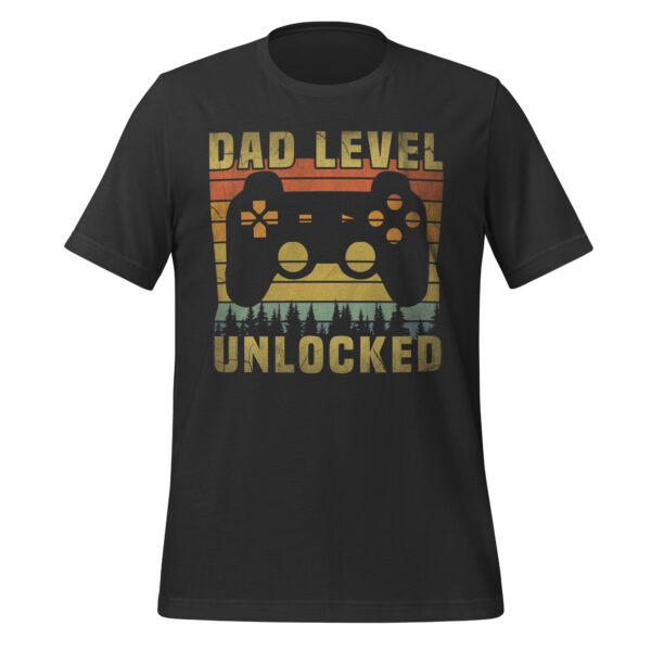 Dad Level Unlocked – Gamer Dad T-Shirt - Image 6