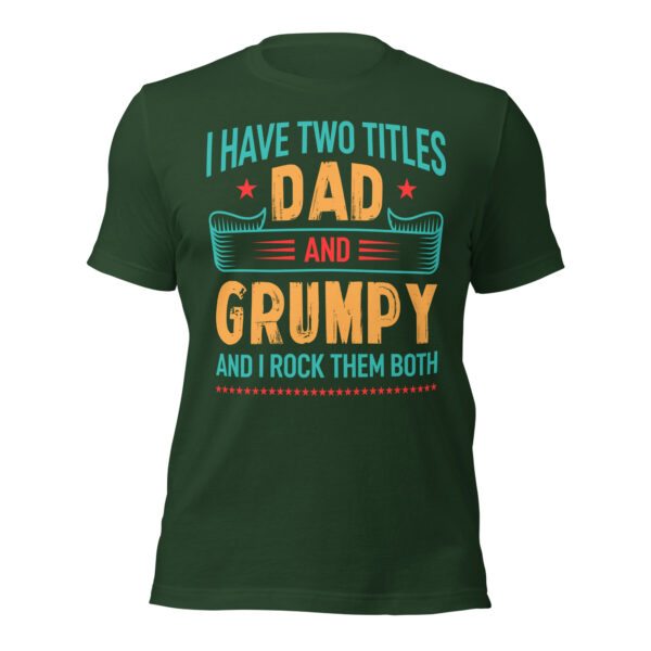 Dad and Grumpy – I Rock Them Both T-Shirt - Image 13