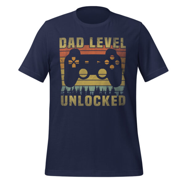 Dad Level Unlocked – Gamer Dad T-Shirt - Image 5