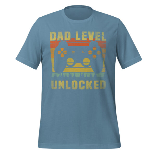 Dad Level Unlocked – Gamer Dad T-Shirt - Image 8