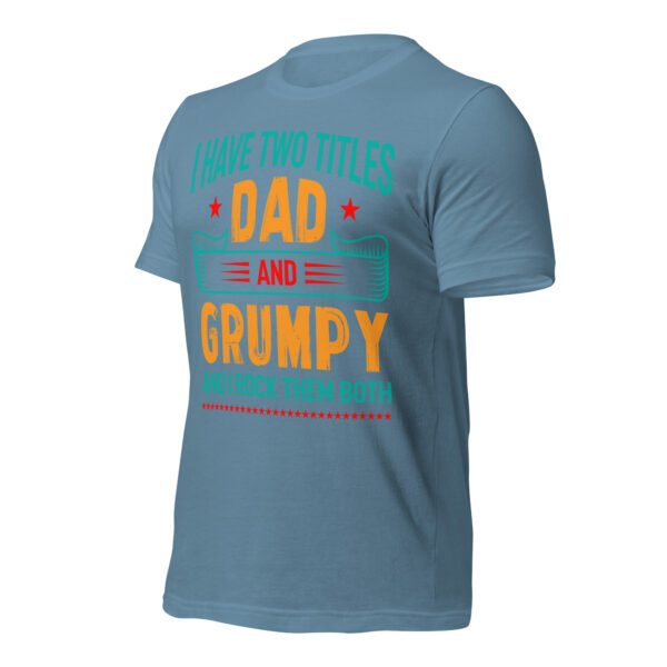 Dad and Grumpy – I Rock Them Both T-Shirt - Image 17