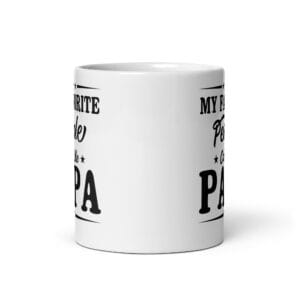 White mug with 'Favorite Person' text design