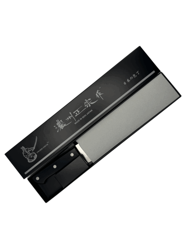 Japanese kitchen knife in black box