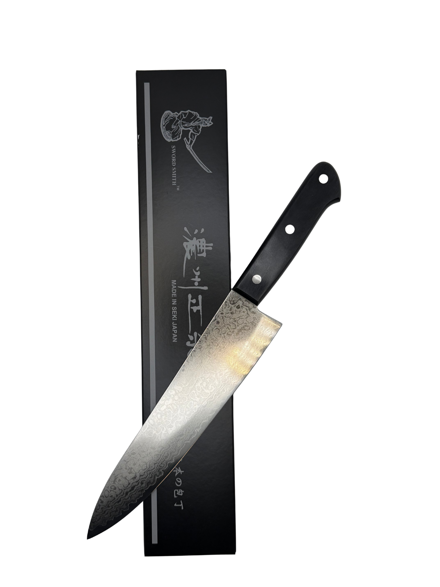 Japanese chef knife Japanese chef knife on packaging box