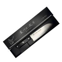 Japanese chef knife in black box.