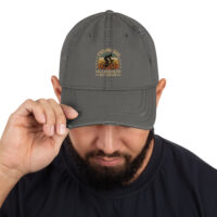 Man wearing 'Cycling Dad' embroidered cap.