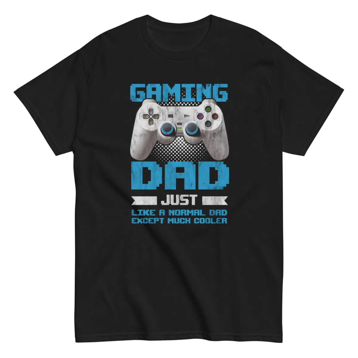 Black t-shirt with gaming dad design