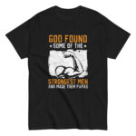 T-shirt with strong men becoming fathers graphic