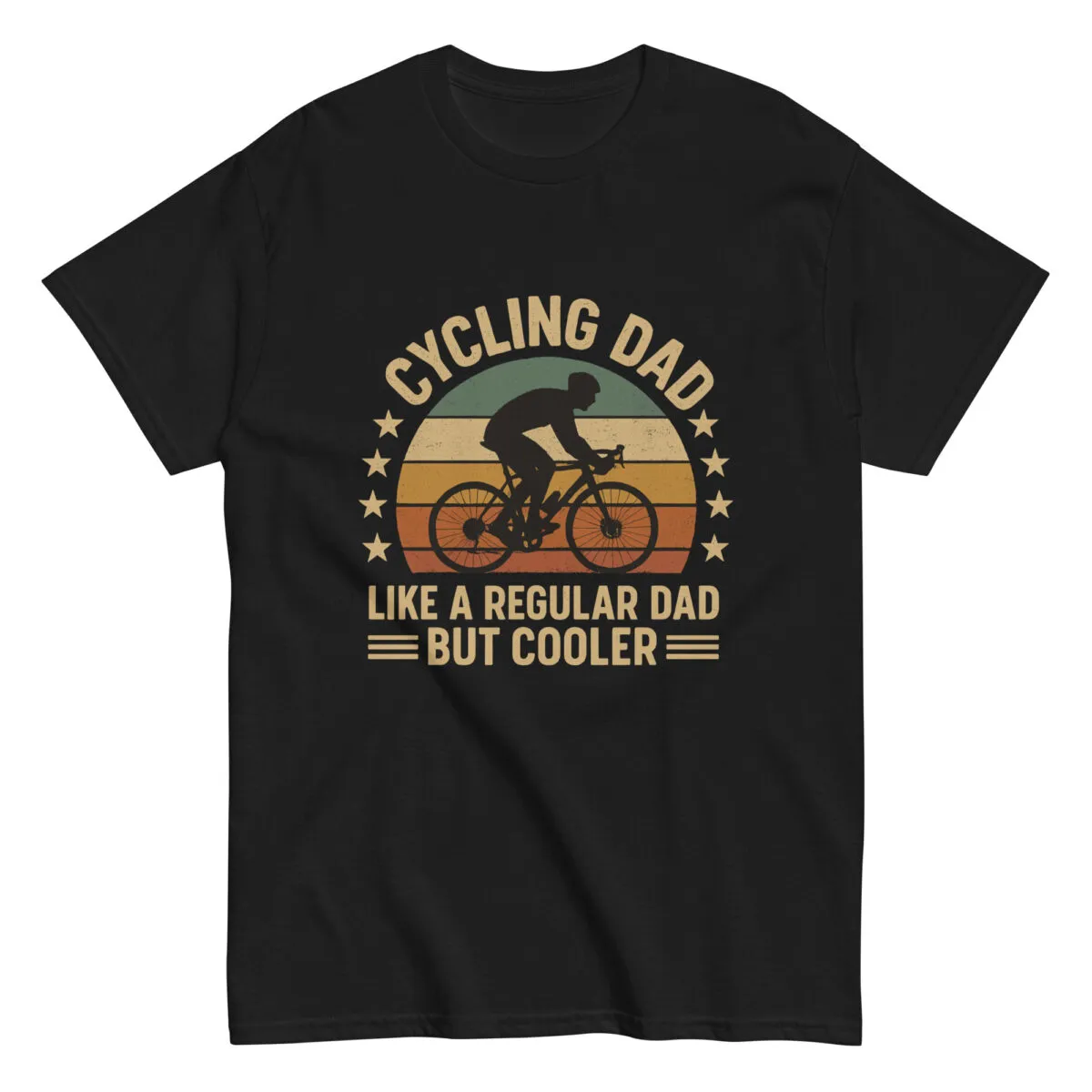 Cycling dad graphic T-shirt with vintage design