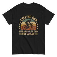 Cycling dad graphic T-shirt with vintage design