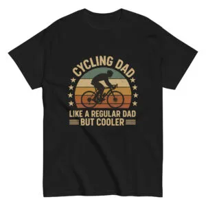Cycling dad graphic T-shirt with vintage design