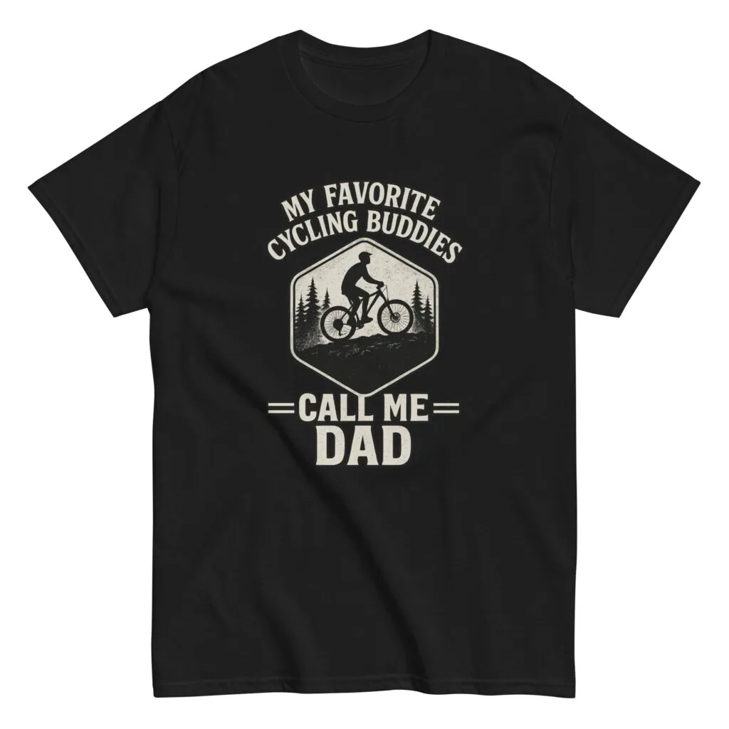 Cycling dad humor T-shirt design