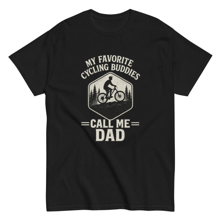 Cycling dad humor T-shirt design