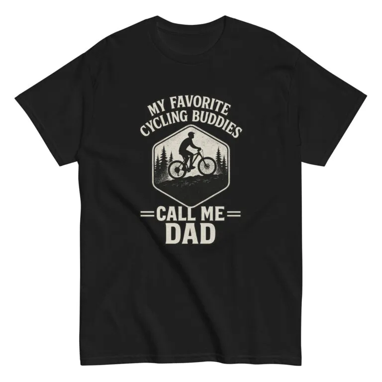 Cycling dad humor T-shirt design
