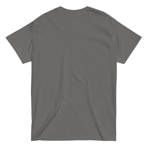 Gray blank T-shirt, back view