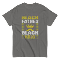 Graphic shirt: Black Father, Black King design.