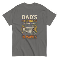 Dad's happiness waves radio graphic shirt