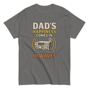 Dad's happiness waves radio graphic shirt