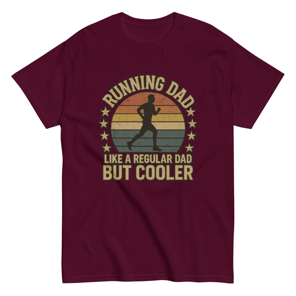 Running dad graphic t-shirt, vintage style
