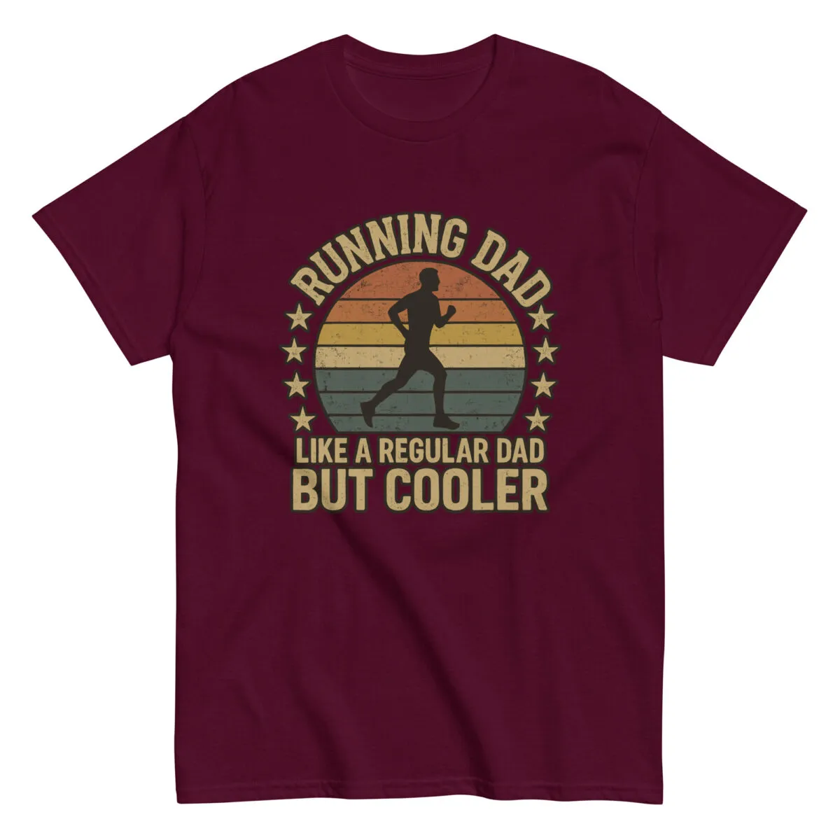 Running dad graphic t-shirt, vintage style
