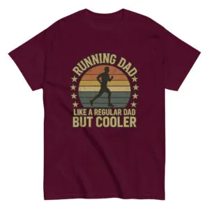 Running dad graphic t-shirt, vintage style