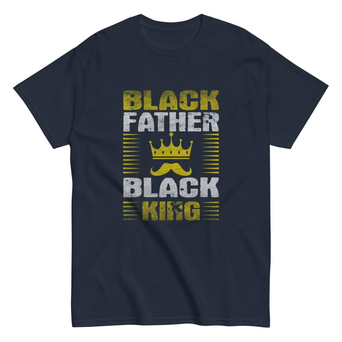 Black father black king T-shirt design with crown.