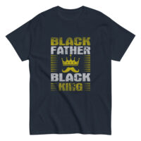 Black father black king T-shirt design with crown.