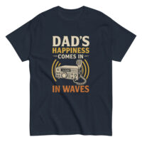 Dad's happiness comes in waves t-shirt design