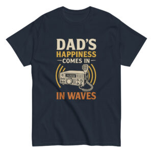 Dad's happiness comes in waves t-shirt design