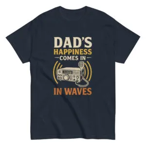 Dad's happiness comes in waves t-shirt design
