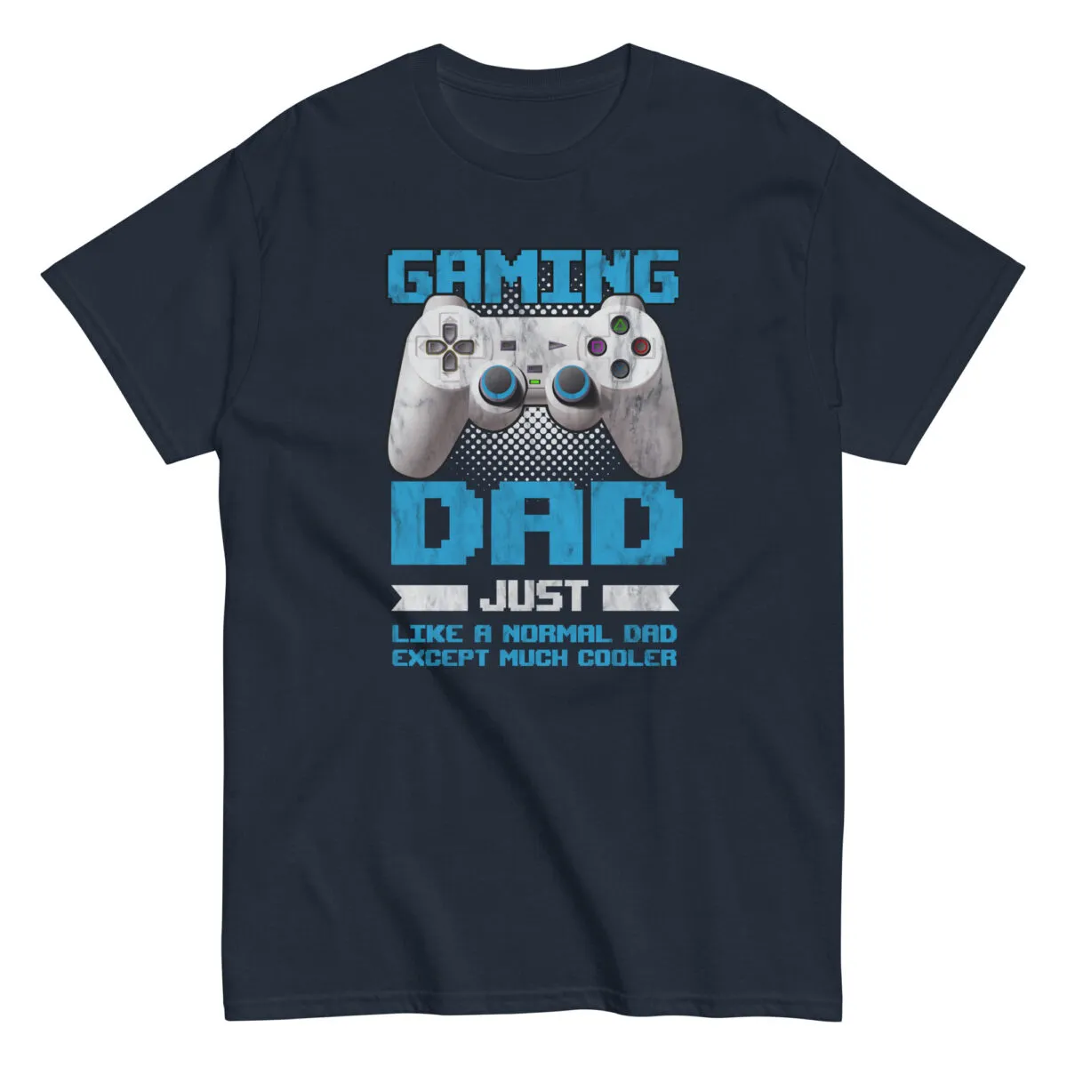 Navy t-shirt with 'Gaming Dad' design