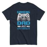 Navy t-shirt with 'Gaming Dad' design