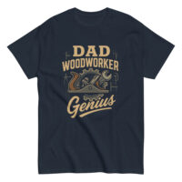 Dad woodworker genius t-shirt design