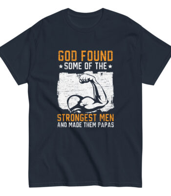 T-shirt with strong dad message and flexing arm