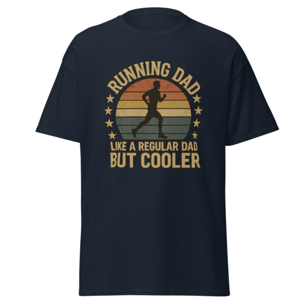 Running dad t-shirt with retro design