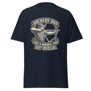 T-shirt with “Archery Dad Like a Normal Dad But Cooler” and arrow-themed graphic