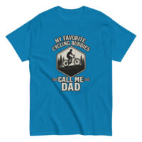 Blue T-shirt: Cycling dad design