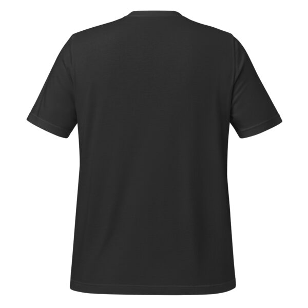 Back view of black t-shirt