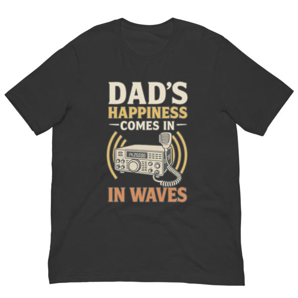 T-shirt with radio-themed dad joke design
